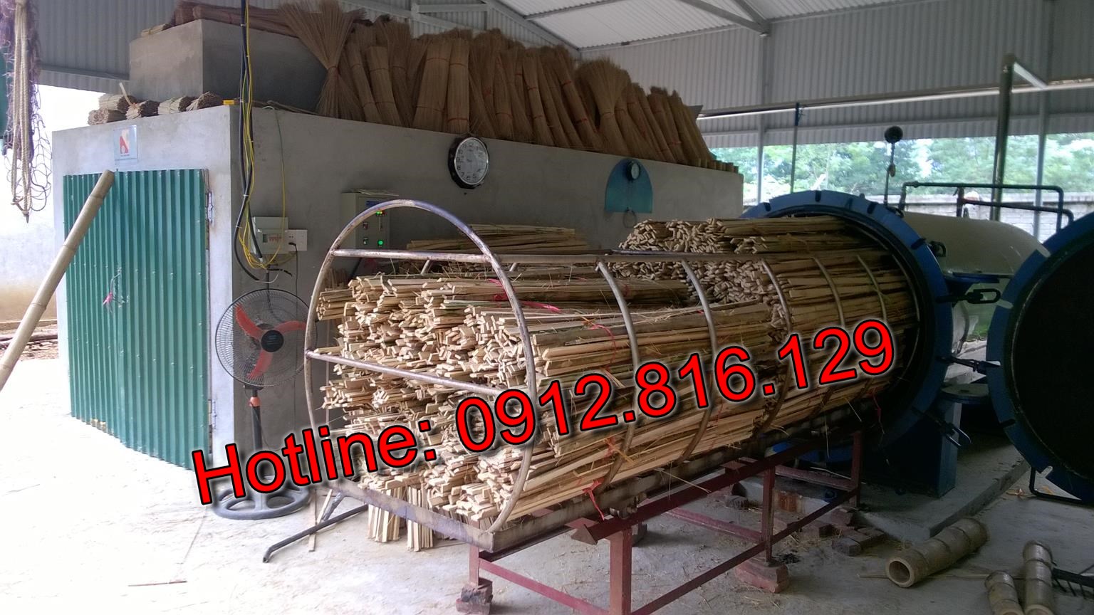 Bồn hấp sấy tre luồng